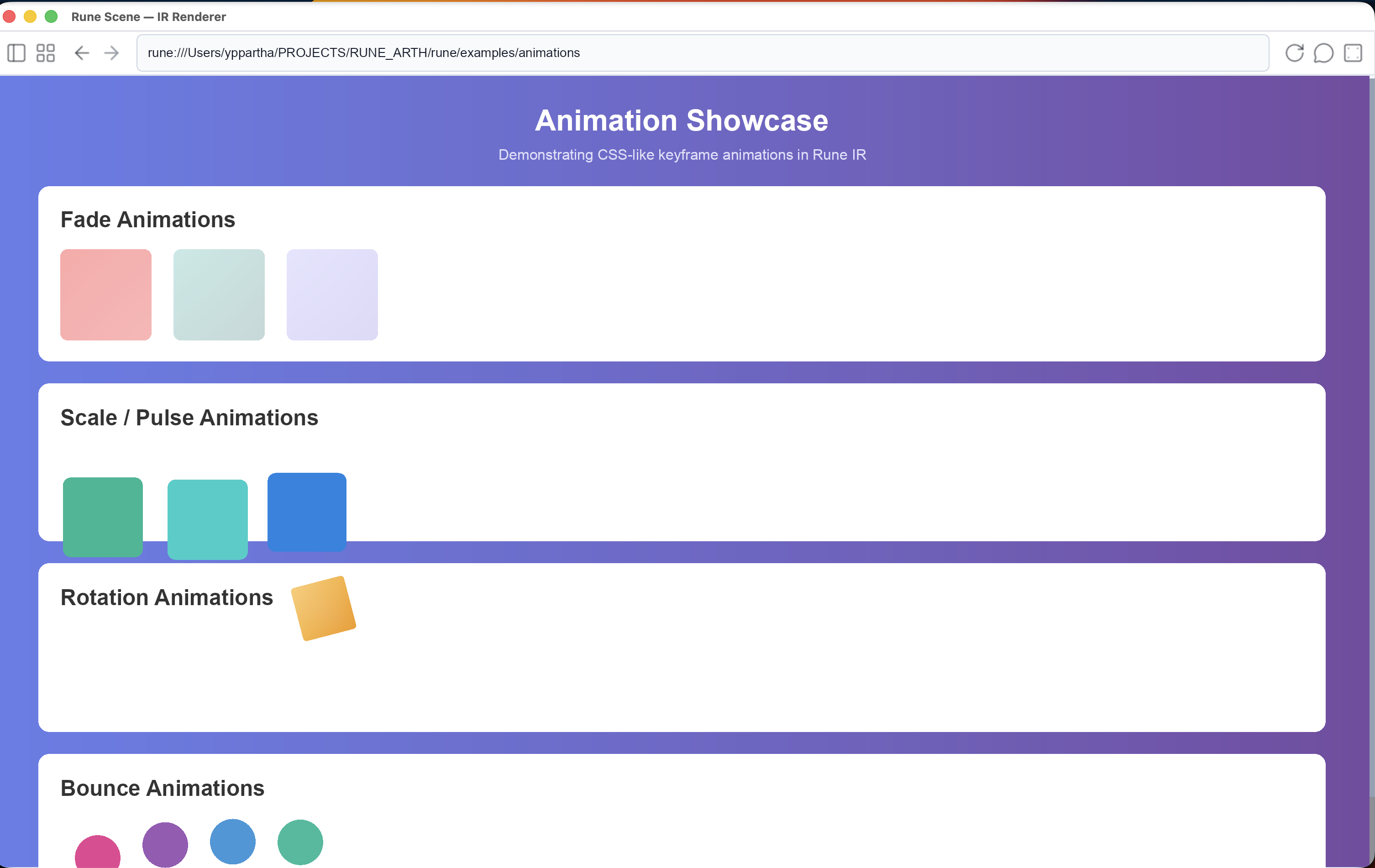 GPU-accelerated animations in Rune